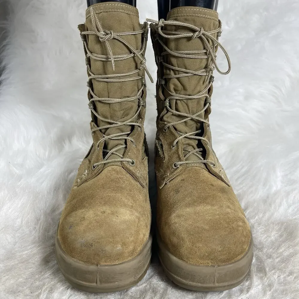 Belleville AFSTC 10.5 R Coyote Brown Steel Toe Combat Boots Vibram Made In USA